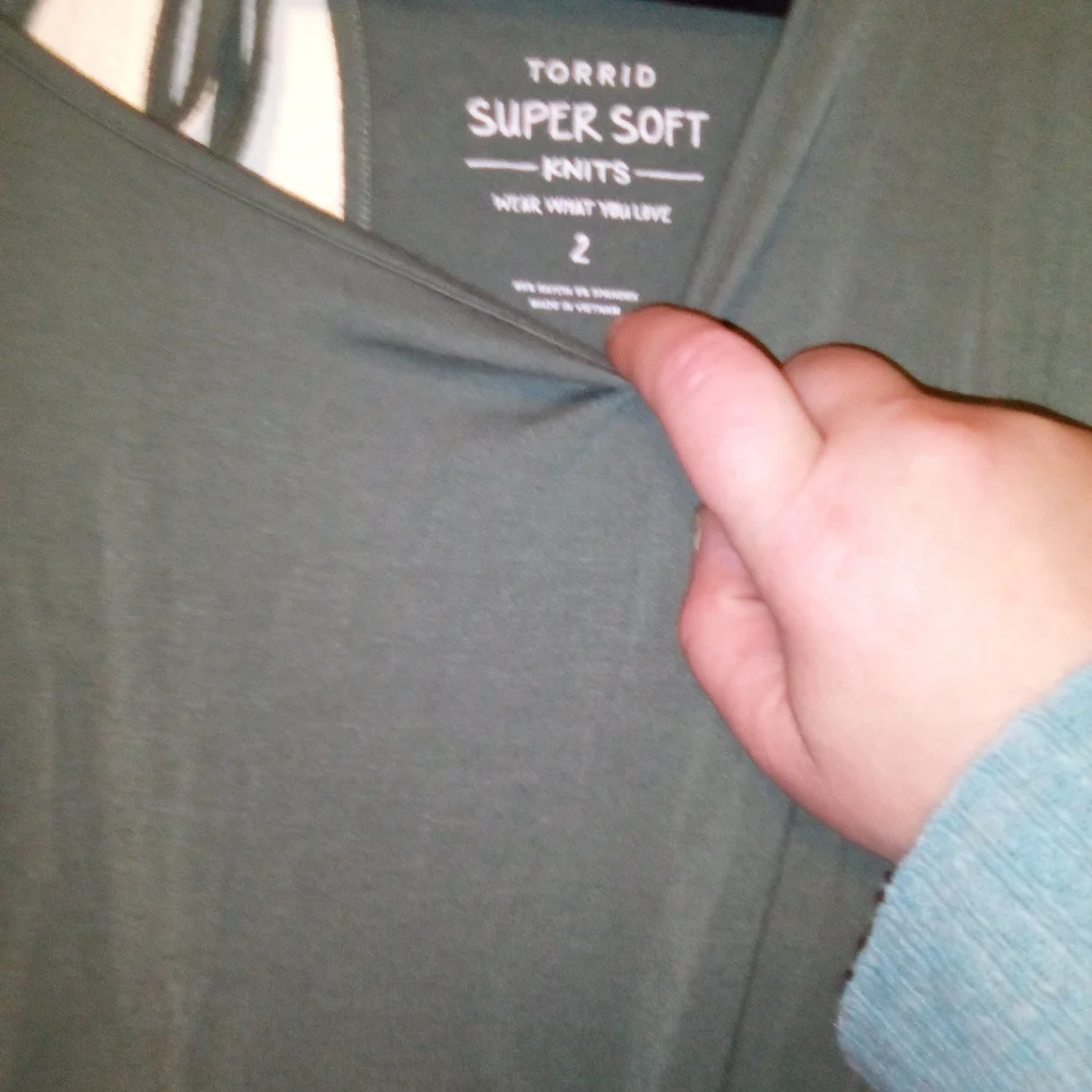 Torrid Olive Green Tank Top Size 2X - Picture 3 of 6